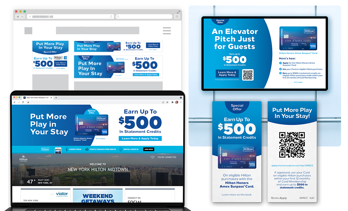 a grouping of various materials from the campaign